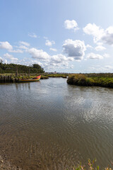Obraz premium Aveiro lagoon. Ria de Aveiro, Portugal
