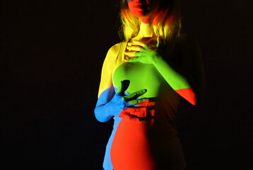 Connecting different parts of personality. Self acceptance concept