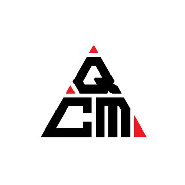 QCM triangle letter logo design with triangle shape. QCM triangle logo design monogram. QCM triangle vector logo template with red color. QCM triangular logo Simple, Elegant, and Luxurious Logo...