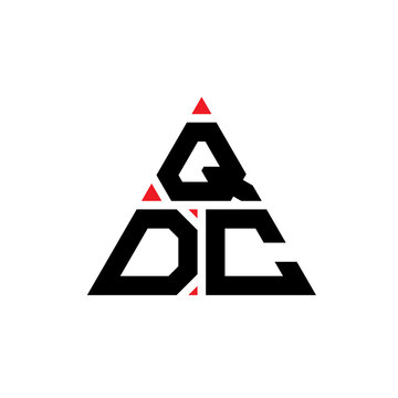 QDC triangle letter logo design with triangle shape. QDC triangle logo design monogram. QDC triangle vector logo template with red color. QDC triangular logo Simple, Elegant, and Luxurious Logo...