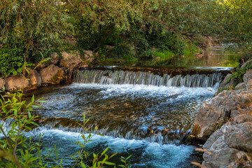 Cascade on the river Zrnovnica, near Split town in Croatia, Europe.