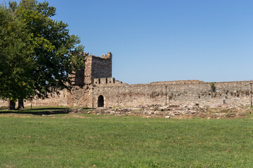 Fototapeta na wymiar Fortress at the coast of the Danube River in Smederevo, Serbia