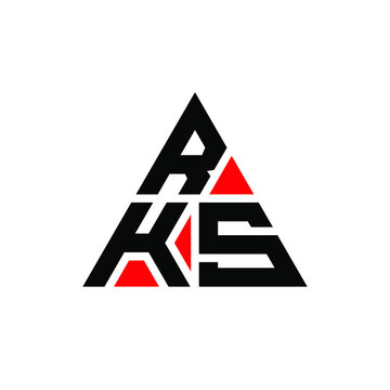 RKS triangle letter logo design with triangle shape. RKS triangle logo design monogram. RKS triangle vector logo template with red color. RKS triangular logo Simple, Elegant, and Luxurious Logo...