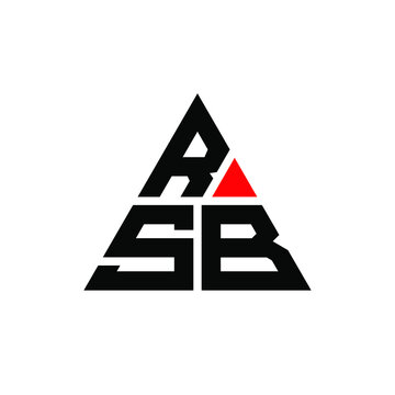 RSB triangle letter logo design with triangle shape. RSB triangle logo design monogram. RSB triangle vector logo template with red color. RSB triangular logo Simple, Elegant, and Luxurious Logo...