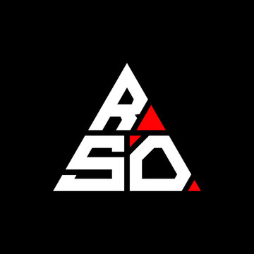 RSO triangle letter logo design with triangle shape. RSO triangle logo design monogram. RSO triangle vector logo template with red color. RSO triangular logo Simple, Elegant, and Luxurious Logo...