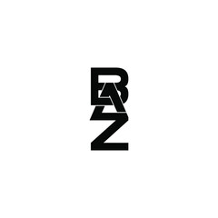 Obraz premium baz letter initial monogram logo design
