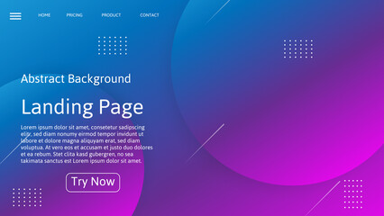 abstract geometric background, landing page template design.vector illustration
