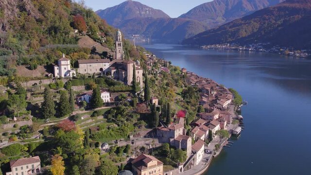 Morcote a Municipality of Switzerland on the Shores of Lake Lugano
