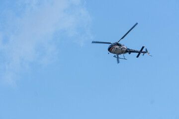 Fototapeta na wymiar helicopter in action minas gerais police