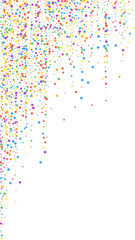 Festive nice confetti. Celebration stars. Rainbow