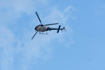 Fototapeta na wymiar helicopter in action minas gerais police