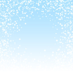 Beautiful falling snow Christmas background. Subtl