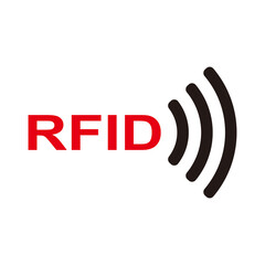 RFID or Radio Frequency Identification Vector Icon