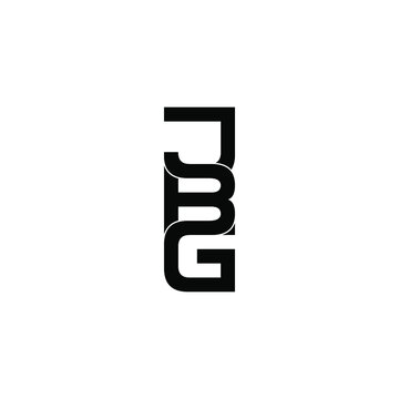 jbg letter initial monogram logo design