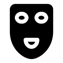mask carnival icon style vector design element