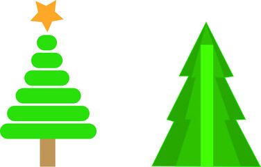 Christmas pine tree vector
