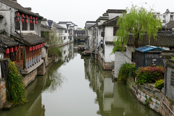 The south of the lower reaches of the Yangze River Xitang ancient town in Jiaxing city Zhejiang province, China.