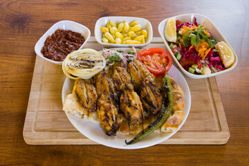 delicious fried chicken on plate