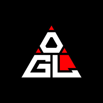 OGL triangle letter logo design with triangle shape. OGL triangle logo design monogram. OGL triangle vector logo template with red color. OGL triangular logo Simple, Elegant, and Luxurious Logo...