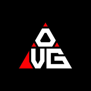 OVG triangle letter logo design with triangle shape. OVG triangle logo design monogram. OVG triangle vector logo template with red color. OVG triangular logo Simple, Elegant, and Luxurious Logo...