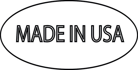 Fototapeta premium vector logo, Made in the USA eps 10