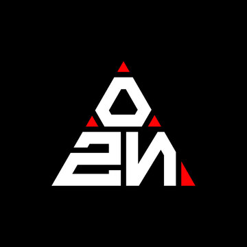 OZN triangle letter logo design with triangle shape. OZN triangle logo design monogram. OZN triangle vector logo template with red color. OZN triangular logo Simple, Elegant, and Luxurious Logo...