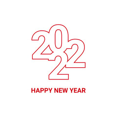 Illustration vector happy new year 2022