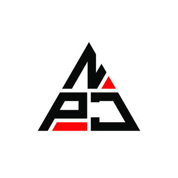NPJ triangle letter logo design with triangle shape. NPJ triangle logo design monogram. NPJ triangle vector logo template with red color. NPJ triangular logo Simple, Elegant, and Luxurious Logo...