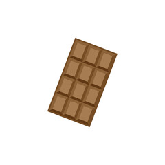 Chocolate bar icon design template vector isolated illustration