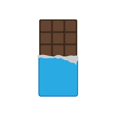 Chocolate bar icon design template vector isolated illustration