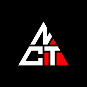 NCT triangle letter logo design with triangle shape. NCT triangle logo design monogram. NCT triangle vector logo template with red color. NCT triangular logo Simple, Elegant, and Luxurious Logo...