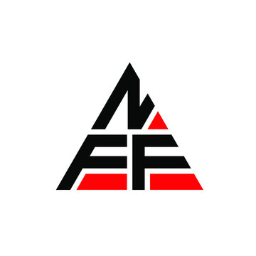 NFF triangle letter logo design with triangle shape. NFF triangle logo design monogram. NFF triangle vector logo template with red color. NFF triangular logo Simple, Elegant, and Luxurious Logo...