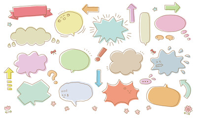 手描き吹き出しセット