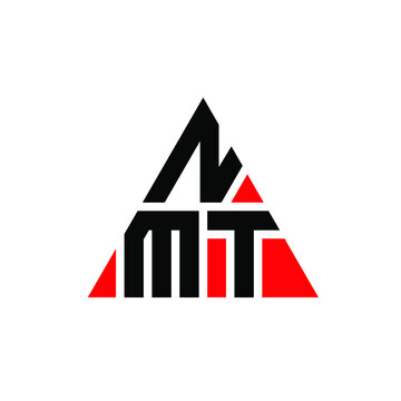 NMT triangle letter logo design with triangle shape. NMT triangle logo design monogram. NMT triangle vector logo template with red color. NMT triangular logo Simple, Elegant, and Luxurious Logo...