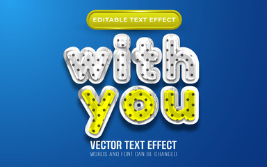 With you text effect