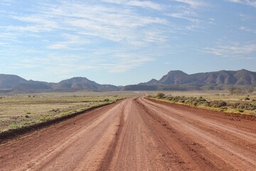 Fototapeta na wymiar Outback dirt road