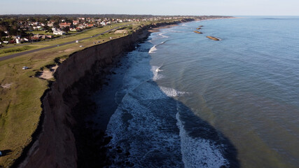 Acantilados cliffs at Mar del Plata in South America