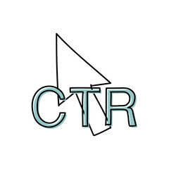 CTR(クリック率)のイラスト