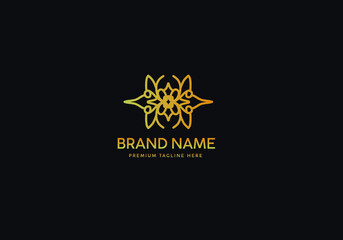 Monogram Luxury Logo Template, Logo Luxury, Logo Gold classic, Icon Logo Gold luxury, Branding