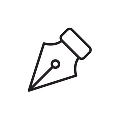 fountain pen icon vector design templates