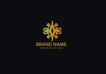 Monogram Luxury Logo Template, Logo Luxury, Logo Gold classic, Icon Logo Gold luxury, Branding