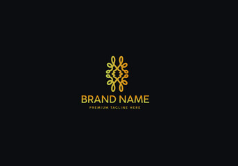Monogram Luxury Logo Template, Logo Luxury, Logo Gold classic, Icon Logo Gold luxury, Branding
