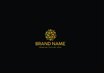 Obraz na płótnie Canvas Monogram Luxury Logo Template, Logo Luxury, Logo Gold classic, Icon Logo Gold luxury, Branding