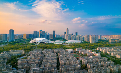 Urban Environment of Sports Exhibition Center of Nantong City, Jiangsu province