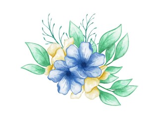 Flowers Arrangement Watercolor. Flower watercolor for wedding card design