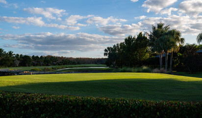Fototapeta na wymiar Nice golf course in Bonita Springs, Florida