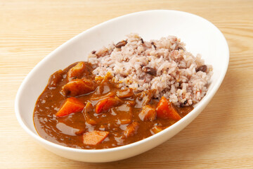 雑穀米のカレー