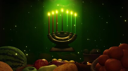 Kwanzaa Holiday Celebration is motion footage for festival films and cinematic in celebrate scene. Also good background for scene and titles, logos. - Powered by Adobe