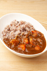 雑穀米のカレー