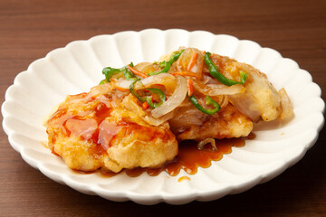 白身魚のあんかけ